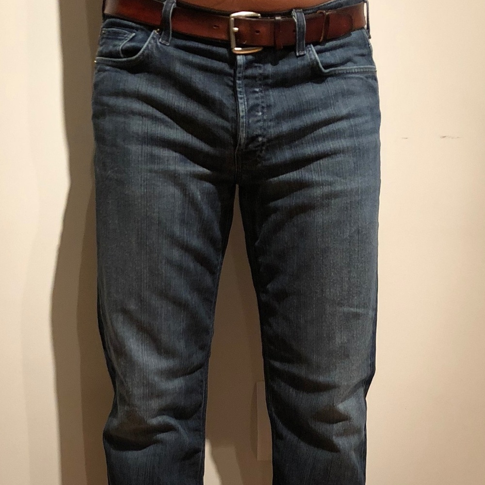 7 For All Mankind Dark Rinse Straight Leg Jeans
